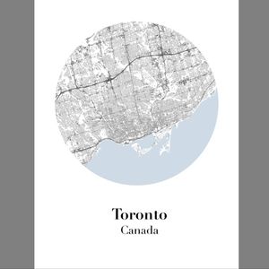 Toronto Street Map Poster